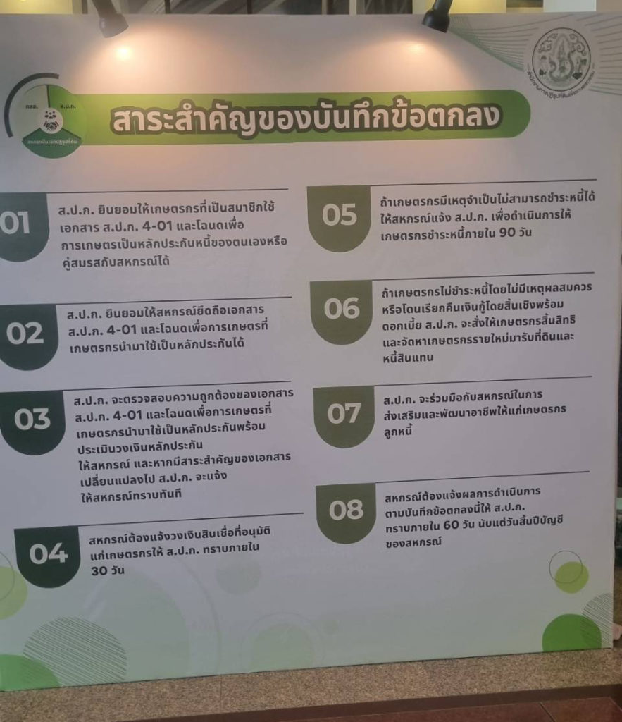 เกษตรกร เฮ! ใช้โฉนดเพื่อการเกษตรค้ำประกันสหกรณ์ได้แล้ว ส.ป.ก. คาด 10 สหกรณ์นำร่อง เพิ่มมูลค่าได้ 2,000 ล้านบาท